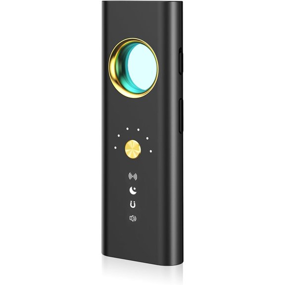 Professional Hidden Camera Detector with LED Display, 5-Level Sensitivity, 4-Mode RF Bug Sweeper for Travel, Hotel, Office & Car Security, Ultra-Long Battery Life