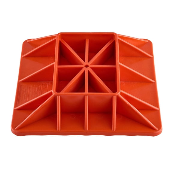 Professional High Lift Jack Stabilizer Base & Handle Organizer, Large 11.6"x11.6" Platform 7000LBS Capacity, Reinforced Support for Off-Roading, Farming, Trucks - Red Color