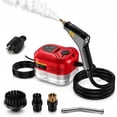 thumbnail image 1 of Professional High-Pressure 1800ml Rapid-Heating Steam Cleaner, 2500W High Temperature Pressurized Steamer with 6 Adjustable Levels for Kitchen, Bathroom, Furniture, Car, Windows (Beige) - RED, 1 of 7