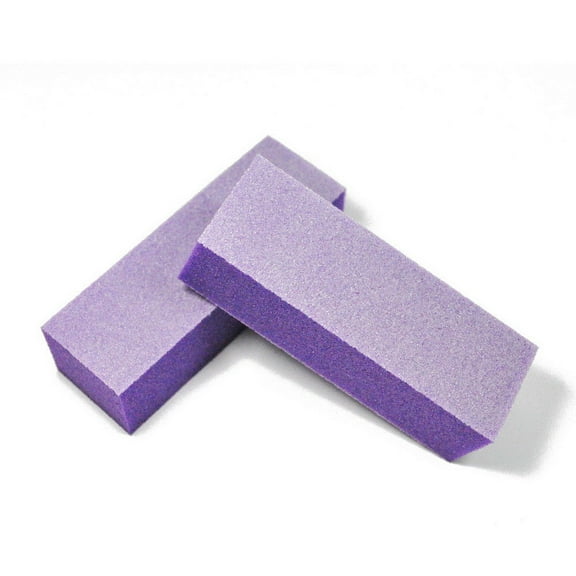 Professional High Quality Acrylic Nails Manicure Pedicure Buffing Buffer Block - Purple 2ct