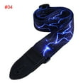 thumbnail image 1 of Professional High Quality PU Leather Ends Adjustable Guitar Strap Bass Belt Blue Lighting Design Nylon 4, 1 of 8