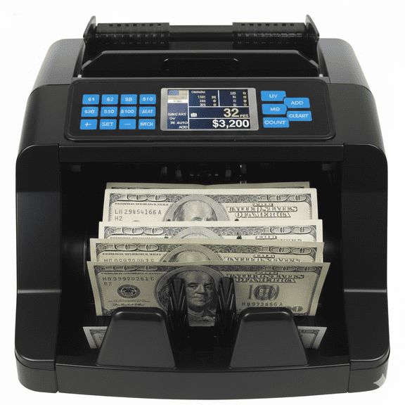 Professional High-Speed Currency Counter with Counterfeit Detection