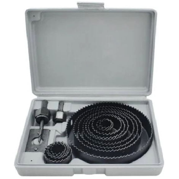 Professional Hole Saw Kit, High Carbon Steel Core Drills for Softwood Cutting & Plastic Board Drilling, Cutting Experience for Wide Application Scenarios Including