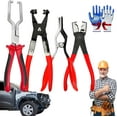thumbnail image 1 of Professional Hose Clamp Kit, Fuel Line Disconnect & Dismounting Tool Set for Water Hose and Automotive Coolant Radiator Heater, Strong Grip & Easy Operation (4pcs), 1 of 6