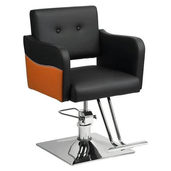 Professional Hydraulic Salon Chair - Stylist Chair with Heavy Duty Pump, 360° Swivel & Roll, Beauty Salon Equipment for Hair, Barber, Makeup, Max Weight 330 Lbs