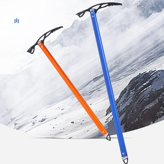 Professional Ice Climbing Axes, Lightweight Outdoor Walking Pickaxe with Aluminum Material Length 60/65/70/75cm, Climbing Equipment for Mountaineering Hiking Aerial Work