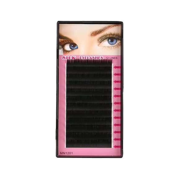 Professional Individual Lashes Kit Black 8-15mm Multi-Length Synthetic Eyelashes For Natural Look