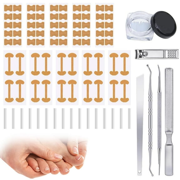 Professional Ingrown Toenail Corrector, 2026 Upgraded Ingrown Toenail Removal Kit with U-shaped Correction Strips, Ingrown Nail Corrector Home Care Set-Effective Corrector Ingrown Toenails
