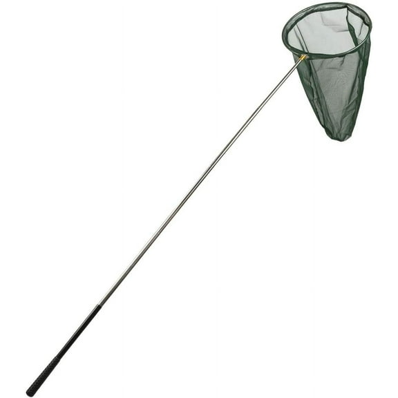 Professional Insect and Butterfly Net with 14" Ring, 26" Net Depth, 59" Telescopic Handle Full Extends to 73" Stainless Lockable