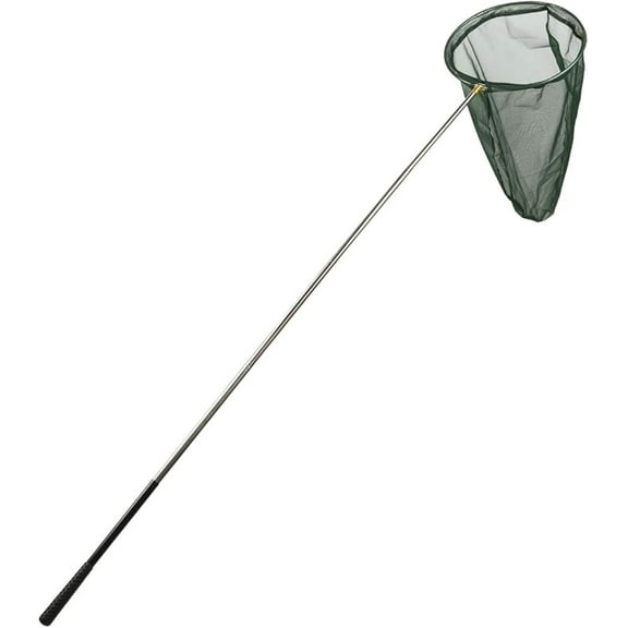 Professional Insect and Butterfly Net with 14" Ring, 26" Net Depth, 59" Telescopic Handle Full Extends to 73" Stainless Lockable