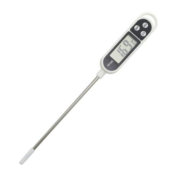 Professional Instant Read Kitchen Thermometer with All Steel Probe and LCD Display for Cooking Grilling Baking