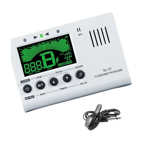Professional Instrument Tuner Metronome 2 in 1 Device Featuring 0.5 Tuning Technology