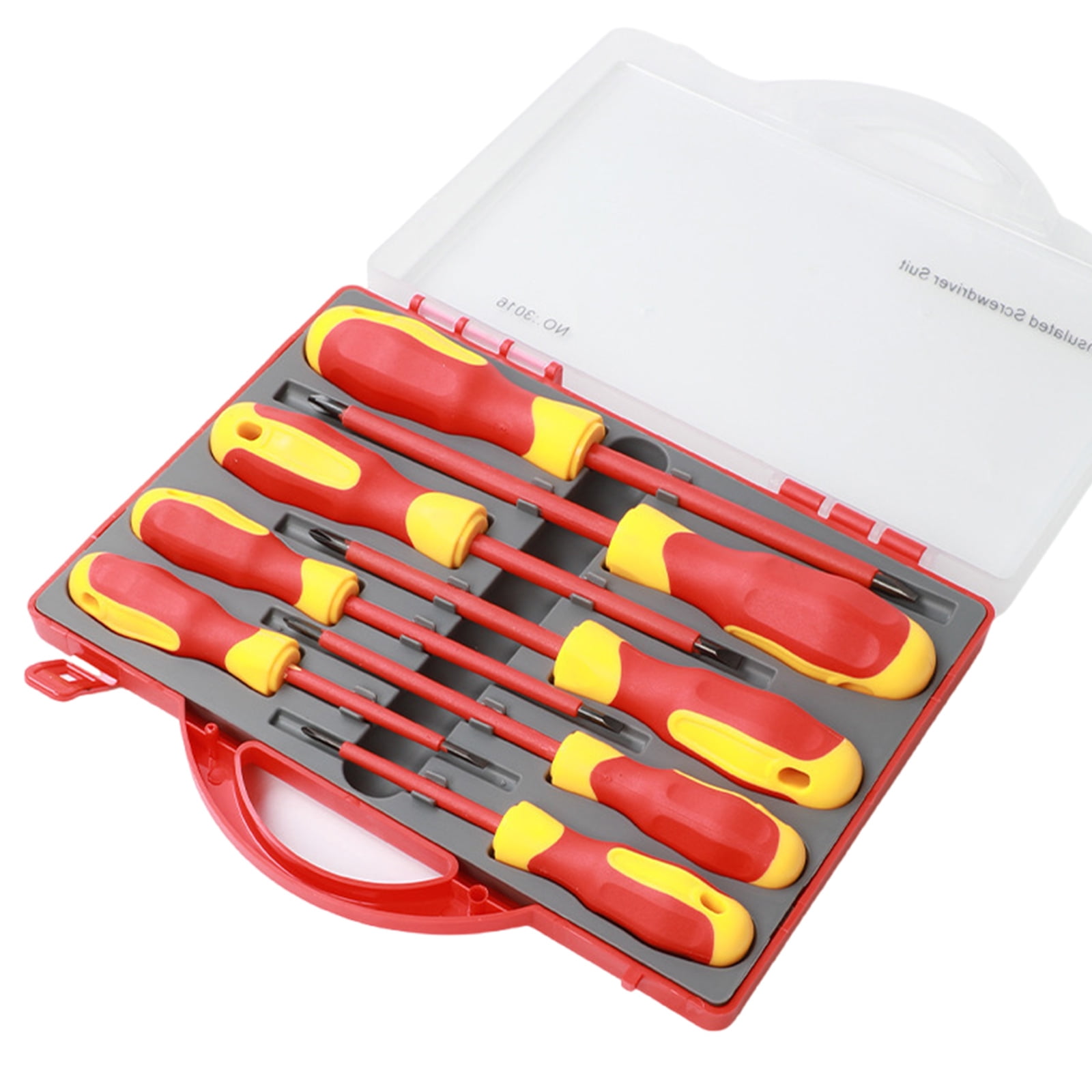 Professional Insulated Screwdriver Set With Interchangeable Head with Nonslip Handle For Electrical
