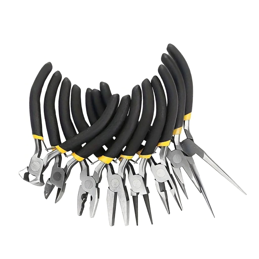 Professional Jeweler Pliers 8 Pieces Tool Set for Craft Jewelry Designers