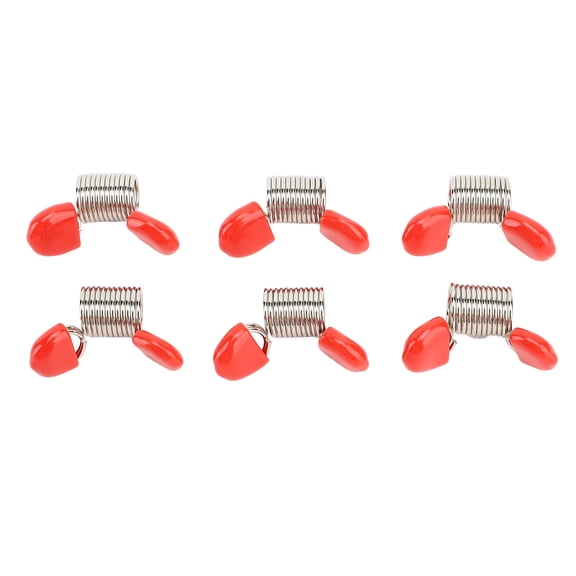 Professional Jewelry Making Bead Stopper 30-Piece Carbon Steel Bead Wire Spring Clamp Set with Non-Slip Red Protective Handles for DIY Necklace and Bracelet Crafting (10 x 7 x 5 in)