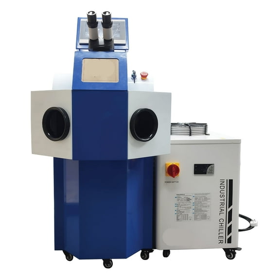 Professional Jewelry Welder Machine Spot Welding Machine with Industrial Water Chiller Machine 220V