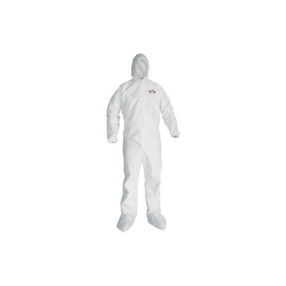 Professional KLEENGUARD A20 Breathable Particle Protection Coveralls, 2XL, Hood/Boots, Zip