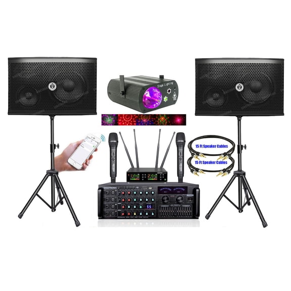Singtronic Professional Karaoke Machine System 2000W via Youtube Unlimited Songs by Apps