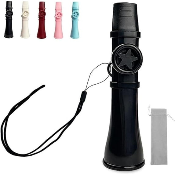 Professional Kazoo Adults, Upgraded Kazoo NO Need Membranes Easy to Learn Musical Instruments Great Sound Kazoos for Guitar, Ukulele, Piano, Keyboard, Unique Gift for All Ages (Black)