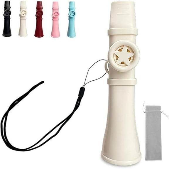 Professional Kazoo Adults, Upgraded Kazoo NO Need Membranes Easy to Learn Musical Instruments Great Sound Kazoos for Guitar, Ukulele, Piano, Keyboard, Unique Gift for All Ages (White)