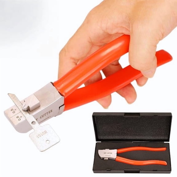 Professional Key Cutting Pliers, Hardened Steel Key Cutter Tool for Auto Motorcycle and Door Keys, Precise Alignment Guide for Locksmiths, DIY Home and Workshop Use