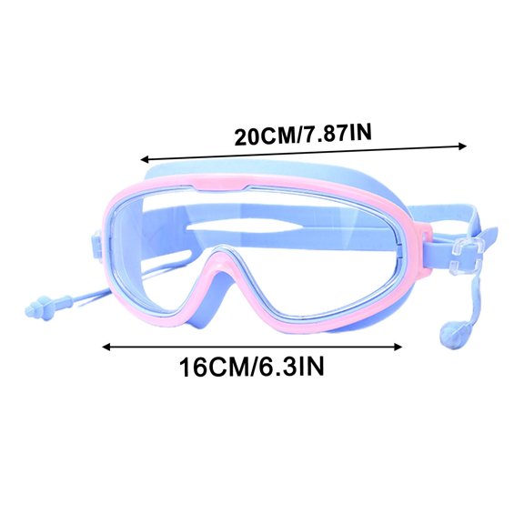 Professional Kids Swimming Goggles - High-Definition UV Protection Anti-Fog Diving Goggles, Adjustable PVC Frame Silicone Seal Swimming Equipment for Water Sports