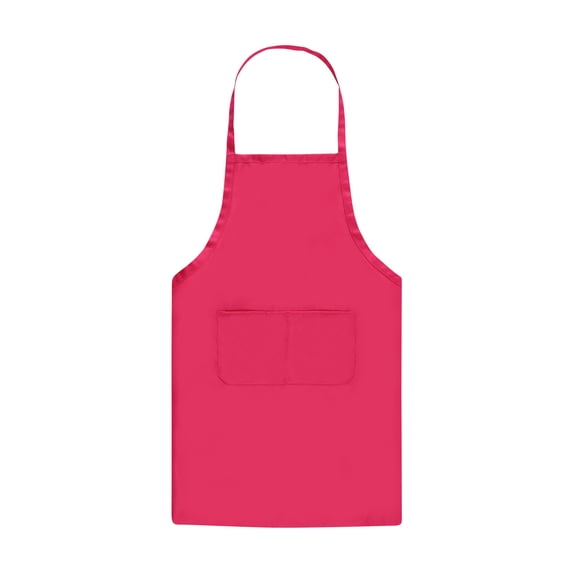 Professional Kitchen Apron for Cooking Baking Grilling, Adjustable Neck Strap Waist Ties, Durable Polyester Chef Bib with Pockets, Water Resistant Easy Clean Home Restaurant Use
