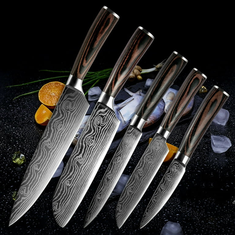 Kitchen Knife Set 8 Pieces High Carbon Stainless Steel Knife Set