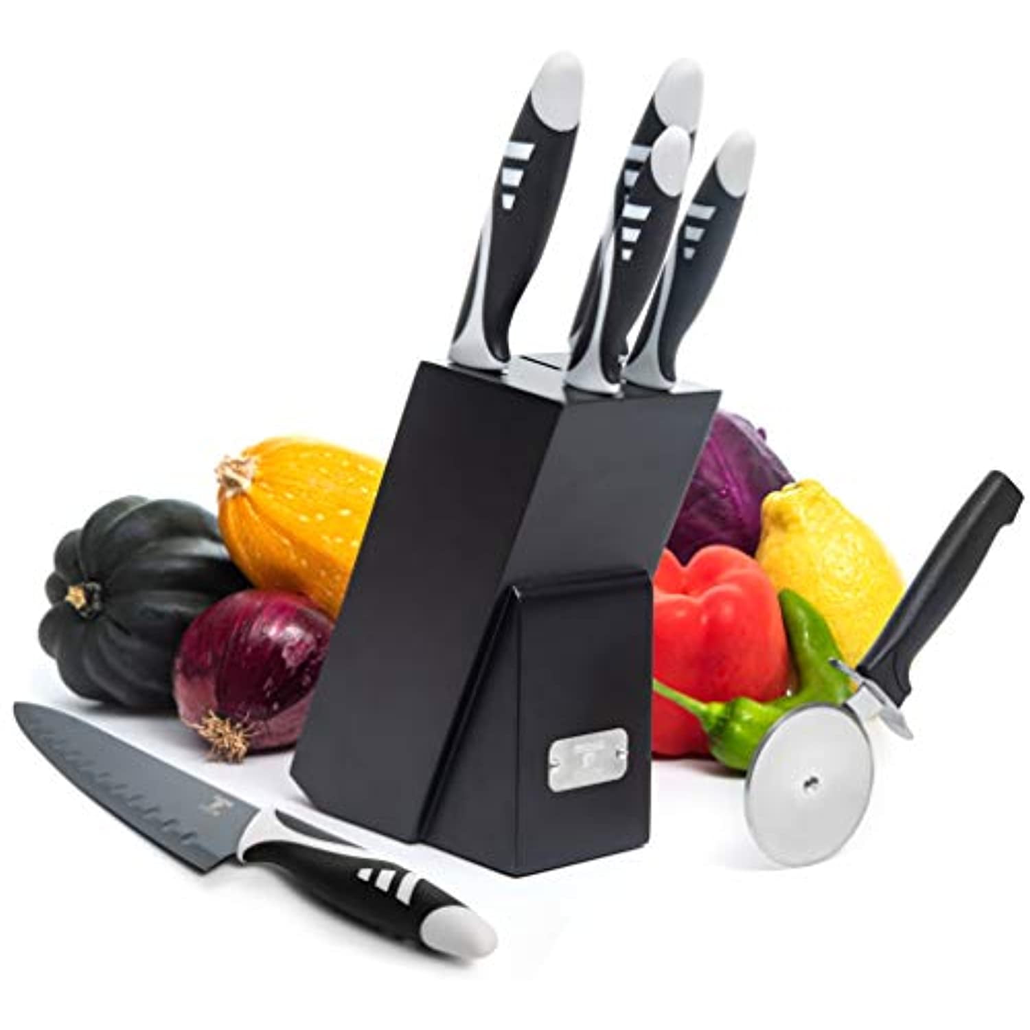 Professional Kitchen Knife Chef Set, Knife Set With Block, Kitchen Knife Set