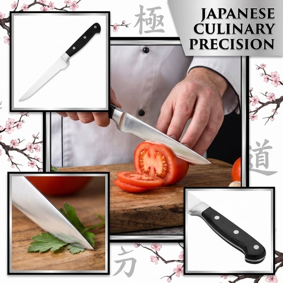 Professional Kitchen Knives Set – Sharp High Carbon Stainless Steel Chef Knife Collection with Ergonomic Japanese-Style Handles for Home Cooks, Chefs & Culinary Enthusiasts