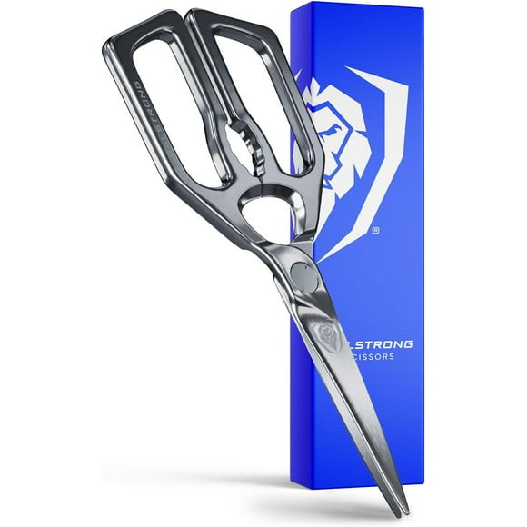 Professional Kitchen Scissors - 420J2 Japanese Stainless Steel - Ambidextrous Kitchen Shears - Detachable - Heavy Duty Sharp Blade - Vegetable, Meat, Pizza Scissors - Food Stain Resistant