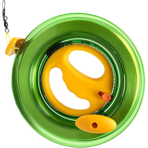 Professional Kite Line Winder, ABS Spool with Locking Mechanism & Grip Wheel, 7Inches Dia with 656ft Lines for Outdoor Flying