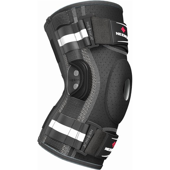 Professional Knee Br for Pain, Hinged Support with Removable Dual Side Stabilizers, Strong Stability Joint Pain Relief, Arthritis, Meniscus Tear, ACL, PCL, MCL, Runner, Workout
