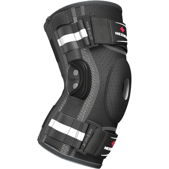 Professional Knee Br for Pain, Hinged Support with Removable Dual Side Stabilizers, Strong Stability Joint Pain Relief, Arthritis, Meniscus Tear, ACL, PCL, MCL, Runner, Workout