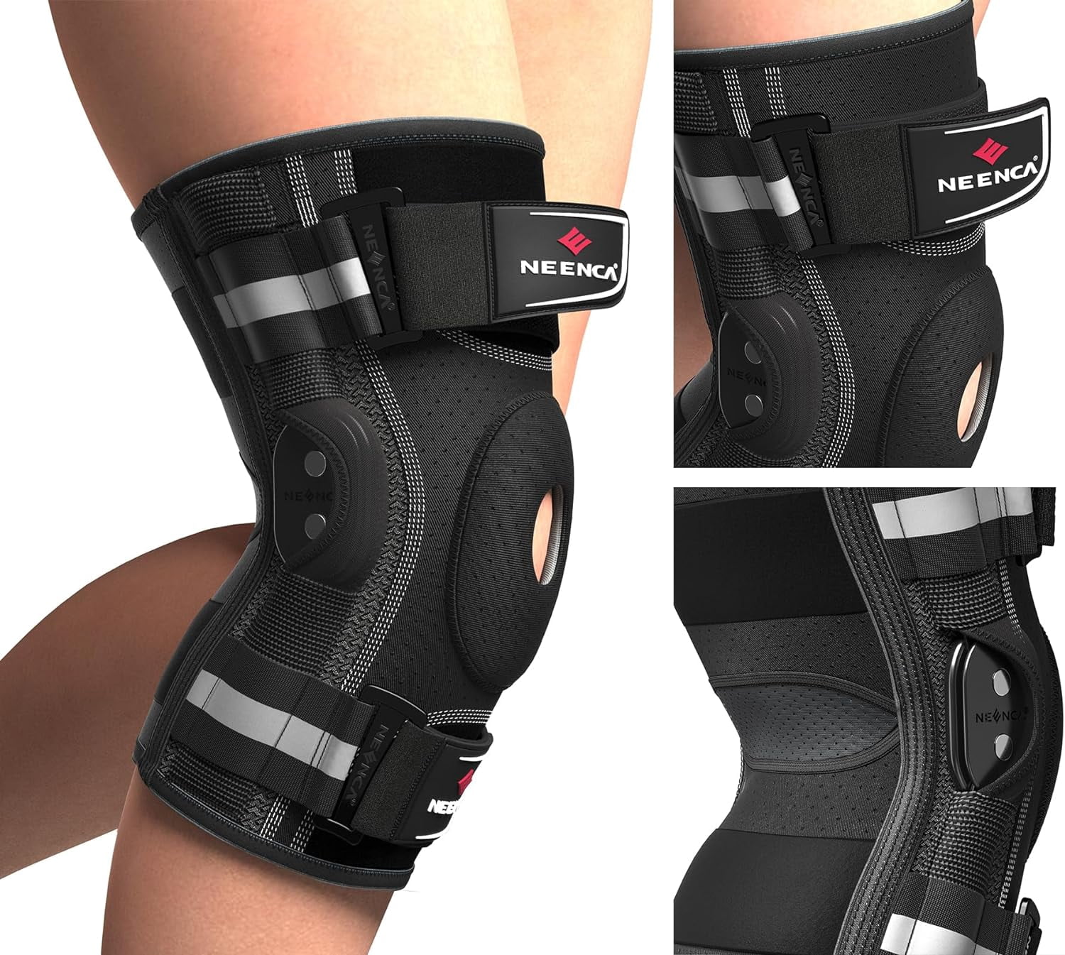 Professional Knee Brace for Knee Pain, Adjustable Hinged Knee Support ...