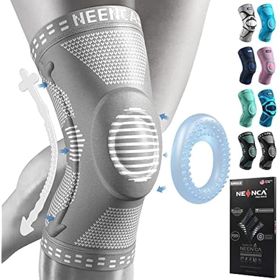 Professional Knee Brace for Women/Men, Knee Support with Patella Pad & Side Stabilizers, Compression Knee Sleeve for Knee Joint Pain, Meniscus Tear, ACL, PCL, Runner, Workout - FSA/HSA Approved