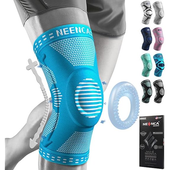 Professional Knee Brace for Women/Men, Knee Support with Patella Pad & Side Stabilizers, Compression Knee Sleeve for Knee Joint Pain, Meniscus Tear, ACL, PCL, Runner, Workout - FSA/HSA Approved