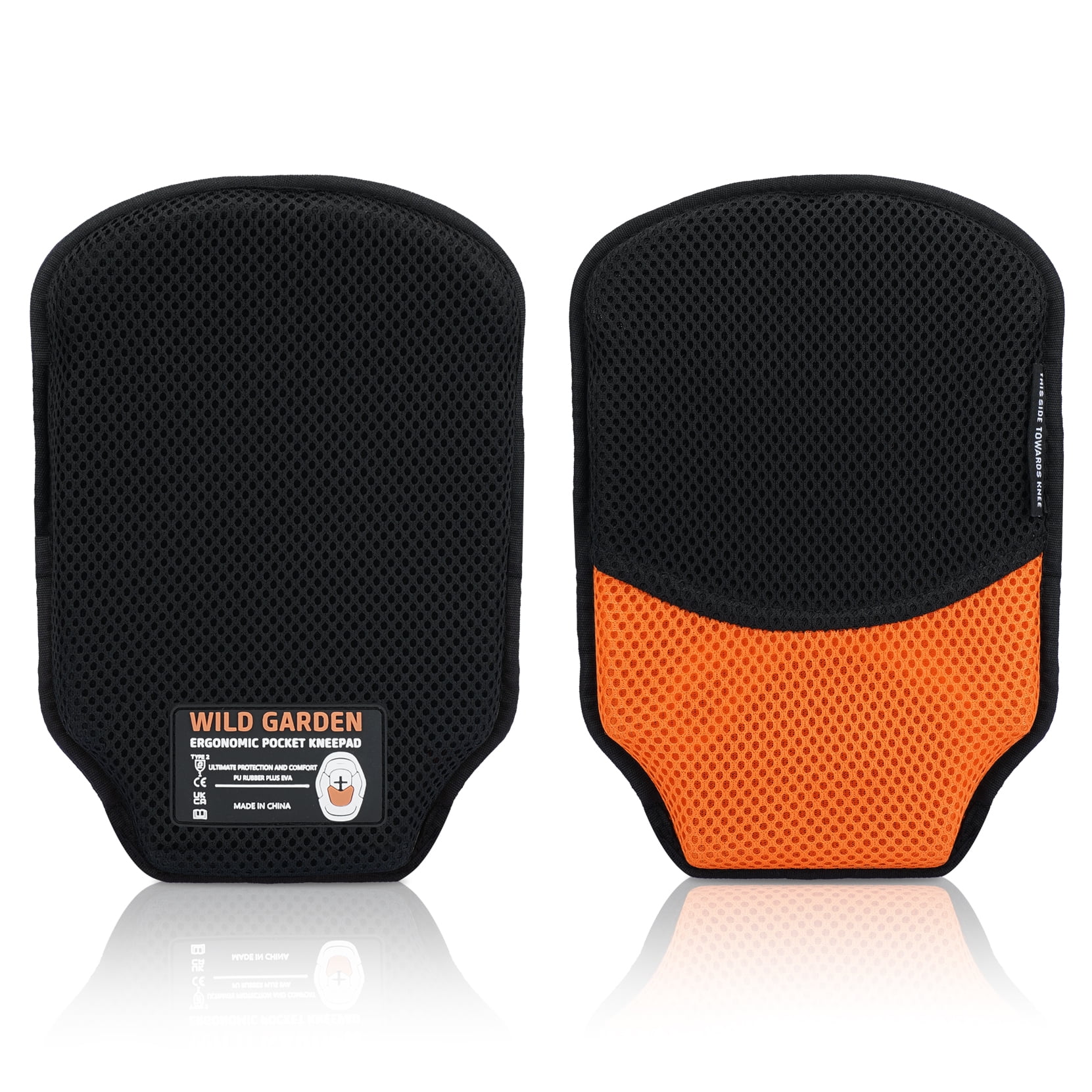 Professional Knee Pads for Work, Ergonomic Comfort Insert Kneepads for Plumbers, Electricians, Construction, Flooring, Gardening and Landscaping, Compatible with Work Pants