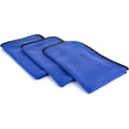 thumbnail image 1 of Professional Korean 70/30 Blend Microfiber Waffle-Weave Drying & Detailing Towels, Soft Suede Edges, 390 GSM, 16x24 Inches, Royal Blue, 3-Pack, 1 of 4
