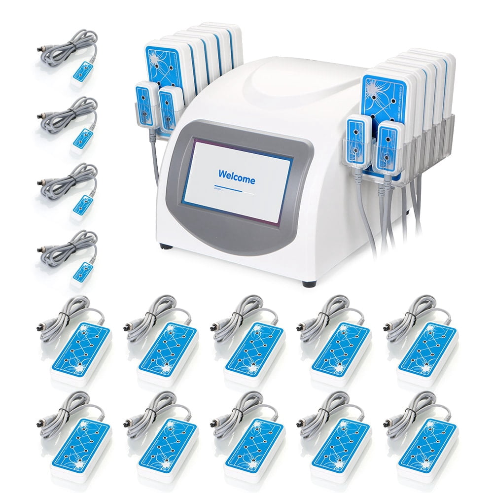 Professional Lser Lipo Body Contouring Machine 14 Pads Lipo/lysis Bodyloss System 635nm 650nm for Belly, Waist, Butt, Arms, Legs, Cellulite-Removal Device for Beauty Salons/Spa Use