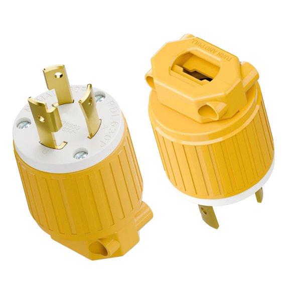 Professional L6 30P Locking Power Plug 30mAh 250V Durability Body For Harsh Work