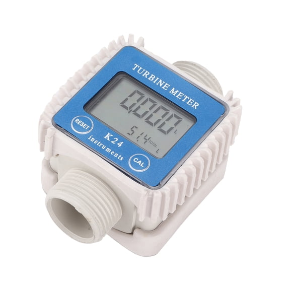 Professional LCD Digital Turbine Fuel Flow Meter 10-120L/Min for Diesel Gasoline Oil