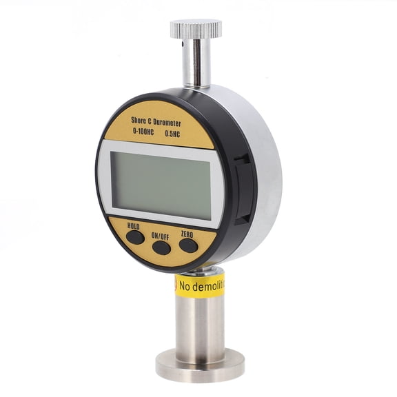 Professional LXDC Shore C Digital Hardness Tester Durometer 0.55N-8.05N for Rubber and Polyurethane Resin High Precision Portable Handheld Gauge 0-100 HD Dual Units 10 inches / 25.4 cm