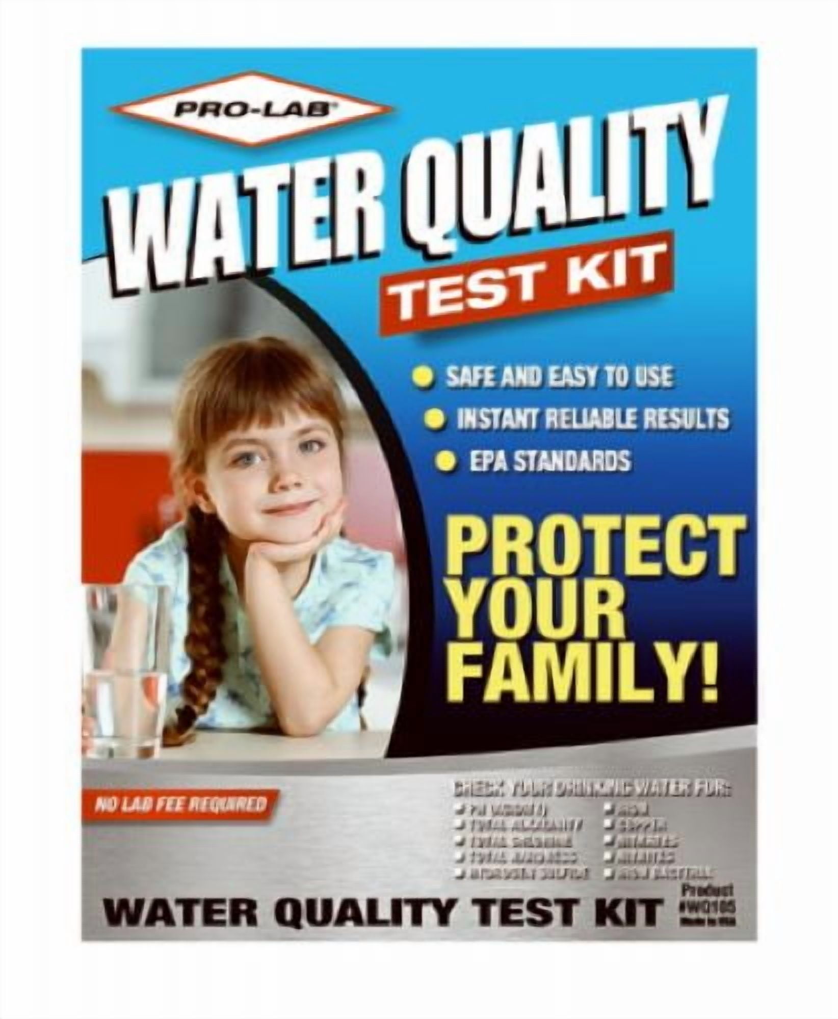 Professional Lab WQ105 Do It Yourself Professional Water Quality Test Kit - Quantity of 6