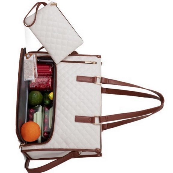 Professional Laptop Bag With Insulated Lunch Storage Compartment Spacious Organization For Fruit Devices