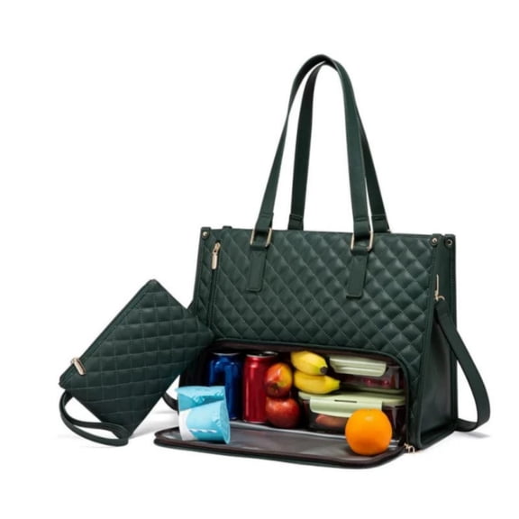 Professional Laptop Bag With Insulated Lunch Storage Compartment Spacious Organization For Fruit Office Devices