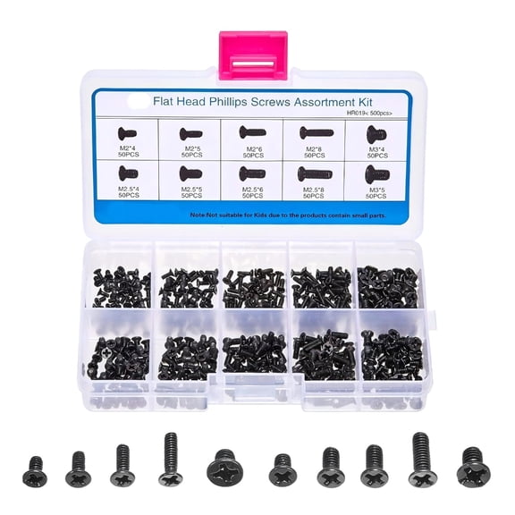 Professional Laptop Fixing Screw Set 500Pieces Metal For Computer Repair