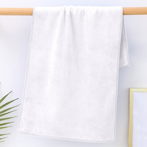 Professional Large Microfiber Car Drying Towels 2 Pack, Lint Free, Scratch Free, Highly Absorbent Drying Towel for Cars, SUVs, RVs, Trucks,12" x 24"(White)