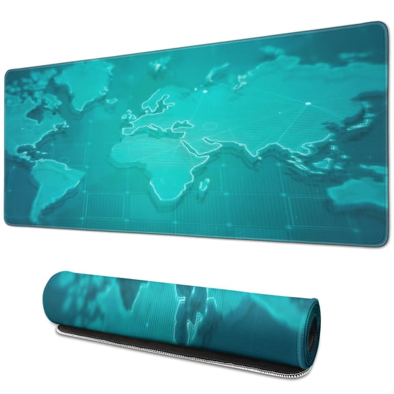 Professional Large Mouse Pad & Computer Game Mouse Mat ( 31.5x11.8 Inch , Map) 