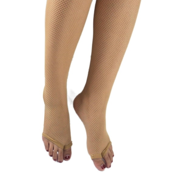 Professional Latin Dance Toeless Tights Women Sexy Open Toe Fishnet Pantyhose